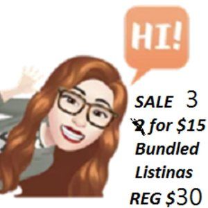 TODAY Only Bundle 3 items with  💋 emoji get for $15